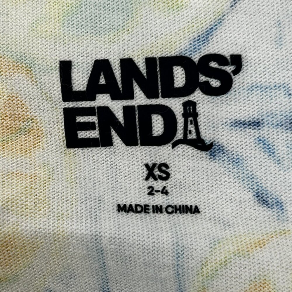 Lands End's Women Cotton Jersey Summer Dress Adorned with Lemons | Sz‎ XS Picnic - Picture 5 of 11